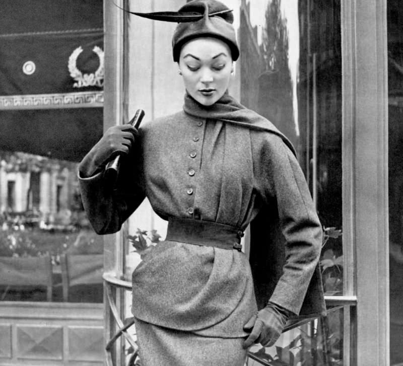 #10 Ivy Nicholson in wool suit by Jacques Griffe, 1951