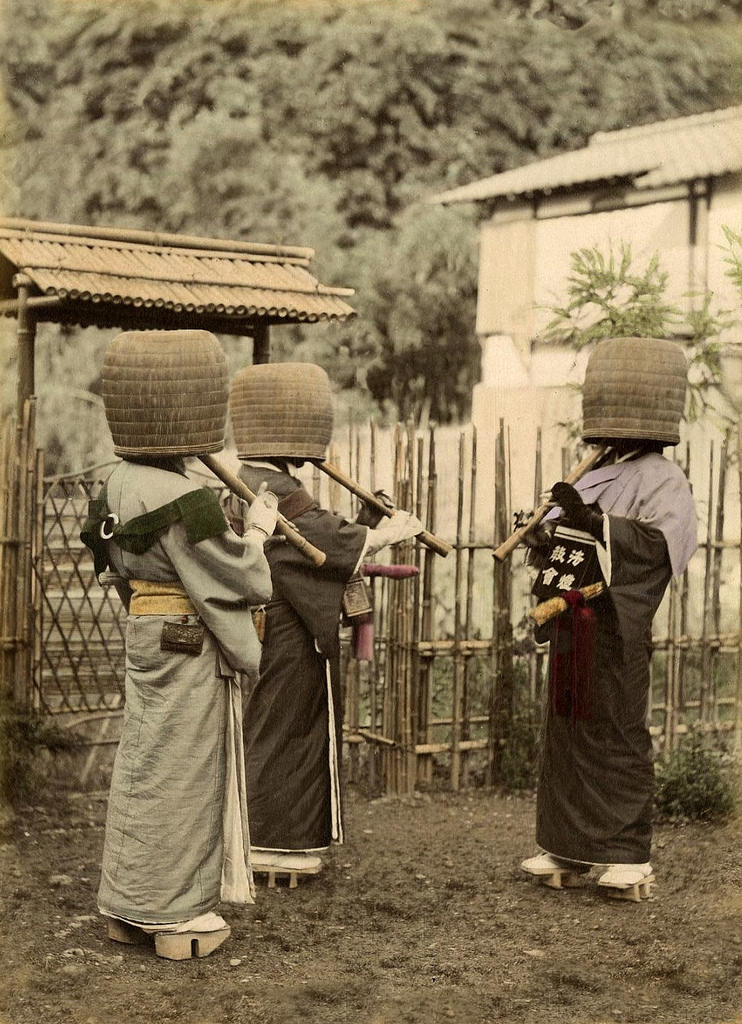#51 Komuso monks, Japan, 1887
