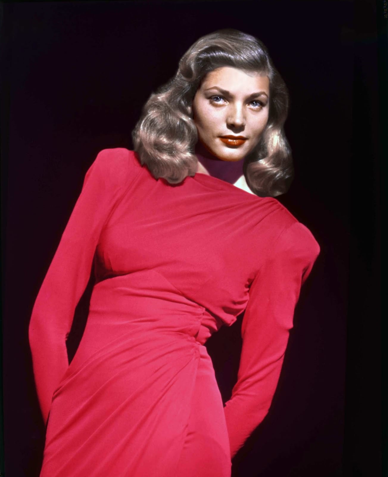 #26 Strong shoulders and bold color in an undated publicity still.