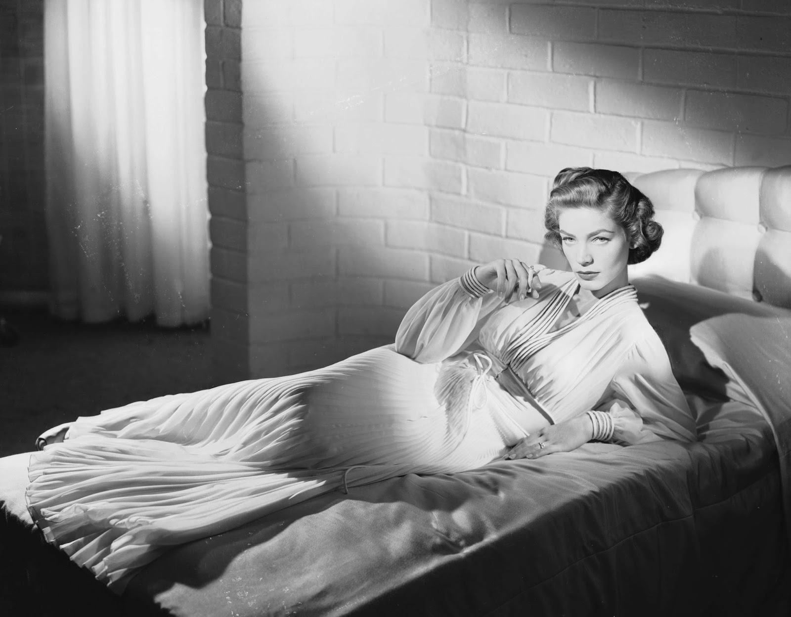 #29 She was dubbed “Languorous Lauren” in this 1950 publicity shot.