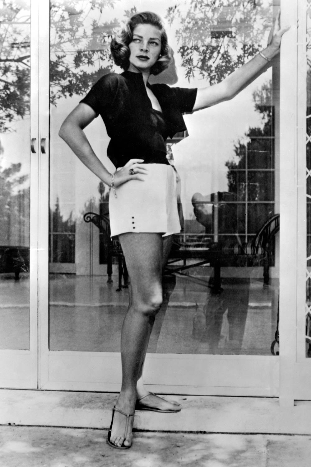 #30 Lauren Bacall, early 1950s.
