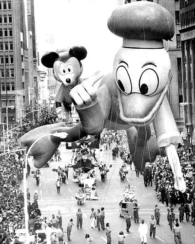 The Kilgore, Texas band struts its stuff and so does Snoopy at the 43d annual Macy’s Thanksgiving Day Parade in 1969.