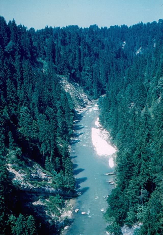 #21 The Ammer River, seen from a highway bridge on the way to Garmisch-Partenkirchen
