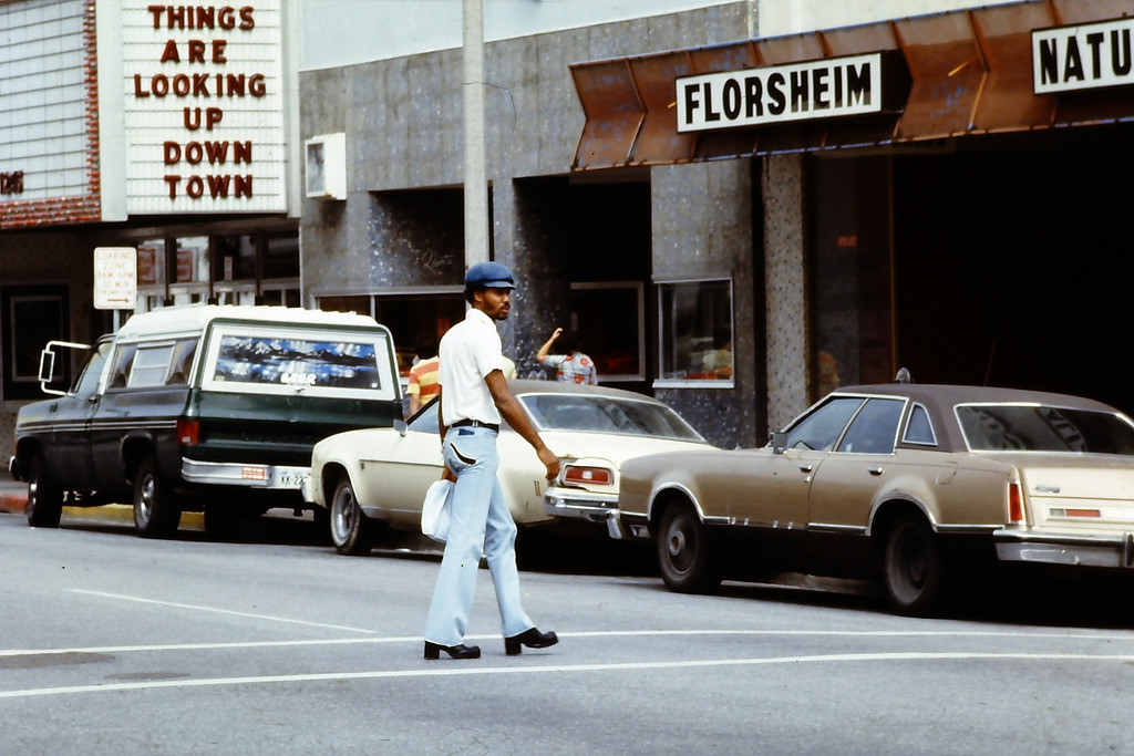 #21 N. Chaparral St. near the Centre Theater in 1978