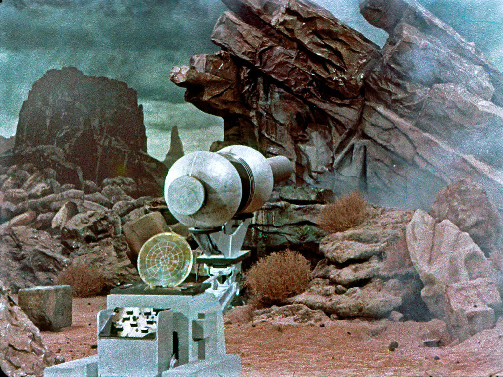 #8 The laser canon, pre-fx shot, from the surface of Talos 4, from the pilot The Cage, later reworked into the TOS episode The Menagerie.