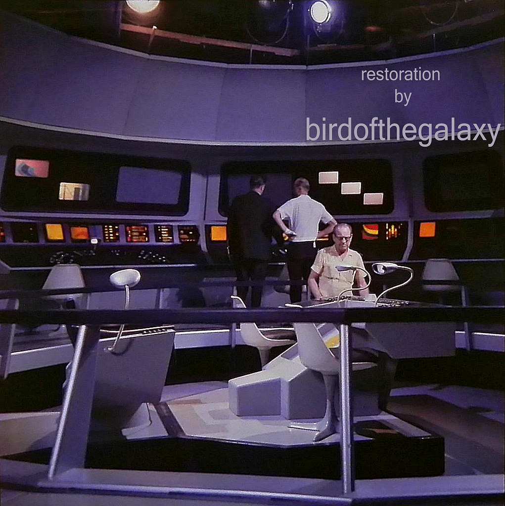 #12 This shot shows the bridge of the Enterprise from the starboard side railing height.