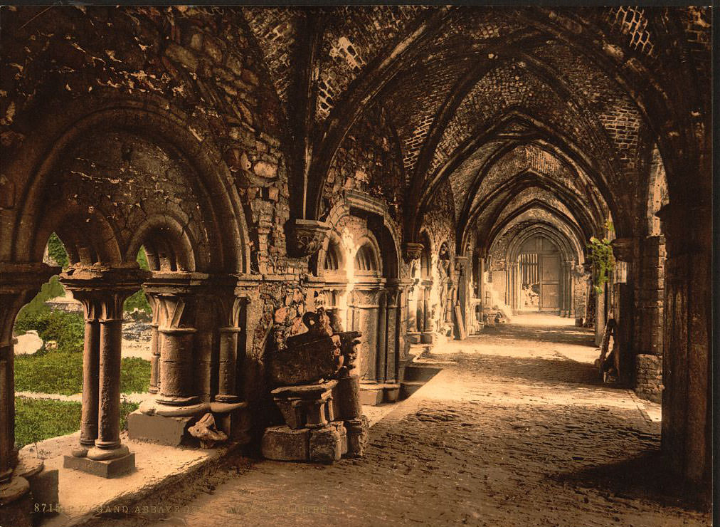 #71 St. Bavon Abbey, the cloister, Ghent, Belgium