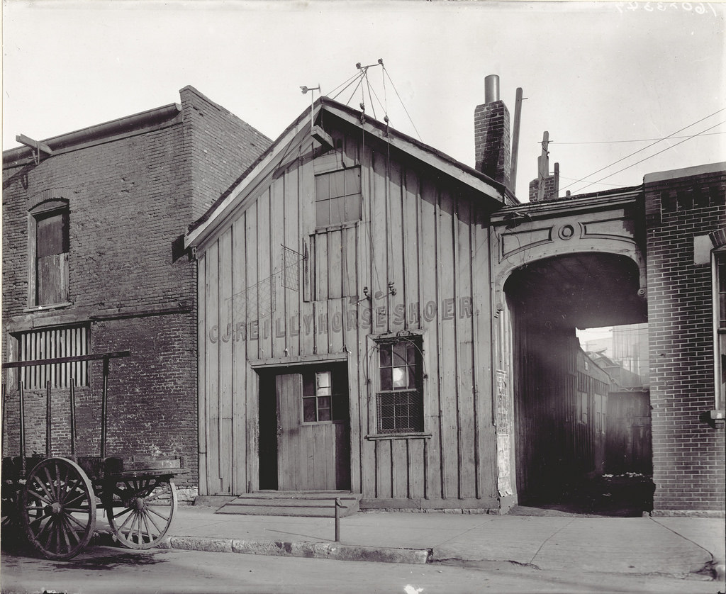 #19 C.J. Reilly Horse Shoer shop at 308 North Leonard Avenue, 1906