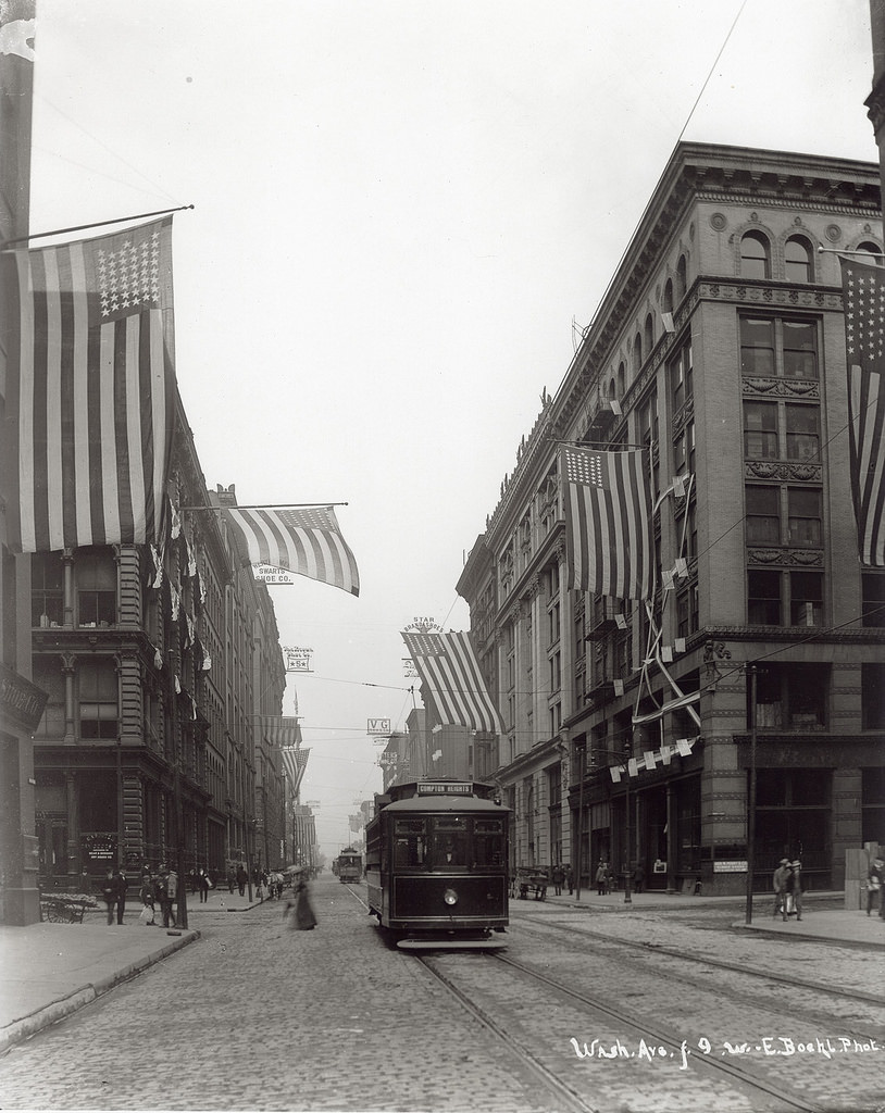 #17 Washington Avenue west from Ninth Street, 1903