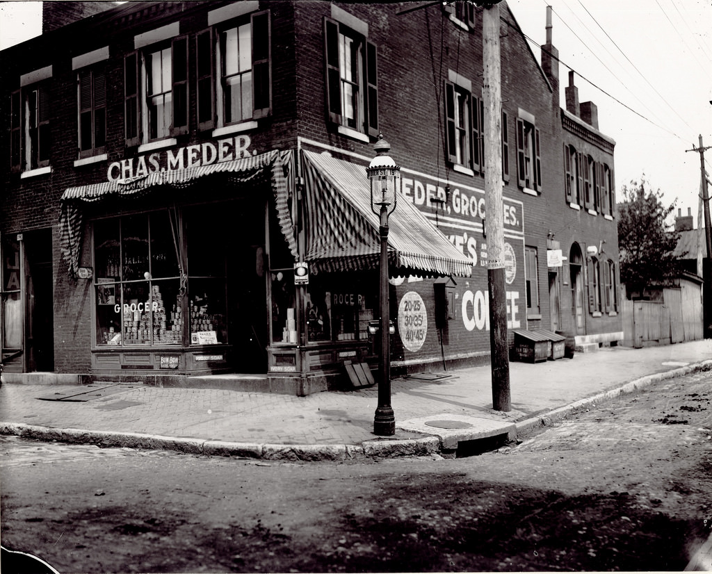 #3 Charles Meder Grocery store at the corner of Ninteenth and Dodier Streets, ca. 1900s