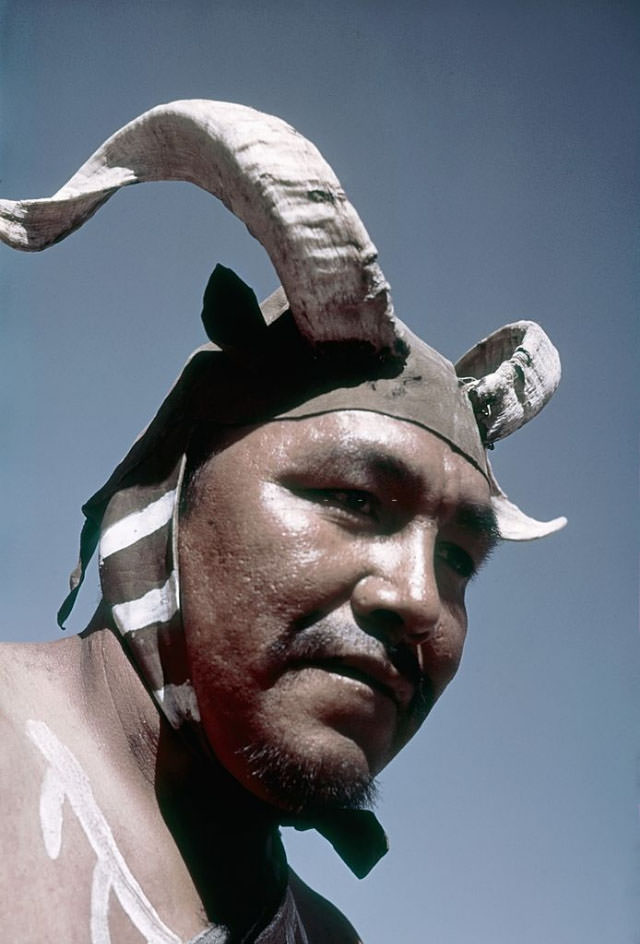#23 A member of the Shivwitz Paiute tribe participates in the parade.