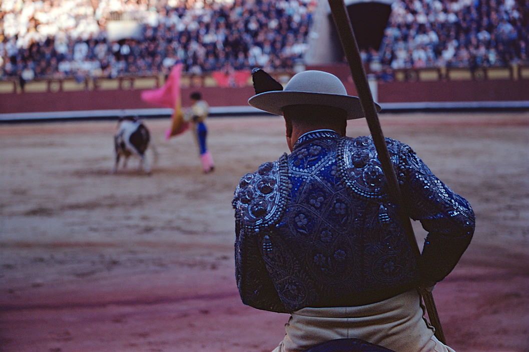 #68 SPAIN. Madrid. 1955. Plaza de Toros, Picador and Matador, Madrid, 1955