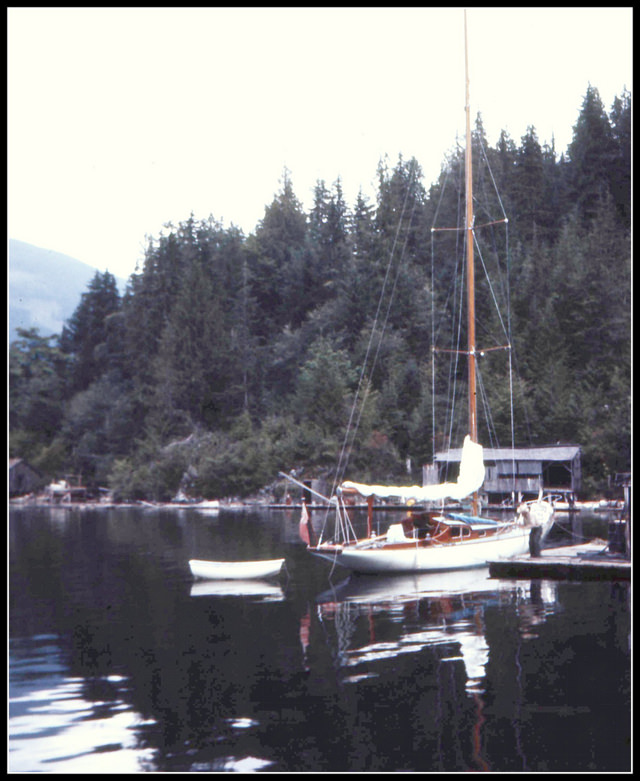 #37 Sailboat at waterfront in Bristish Columbia, 1962