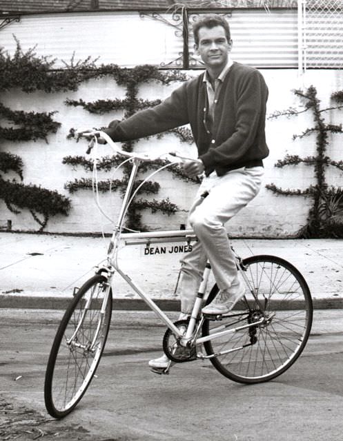 #37 Dean Jones riding a bike