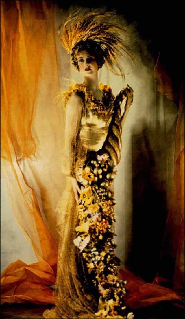 #12 Greek gods and goddesses theme party, March 5th, 1935. Lady Dorothy Warrender as Ceres