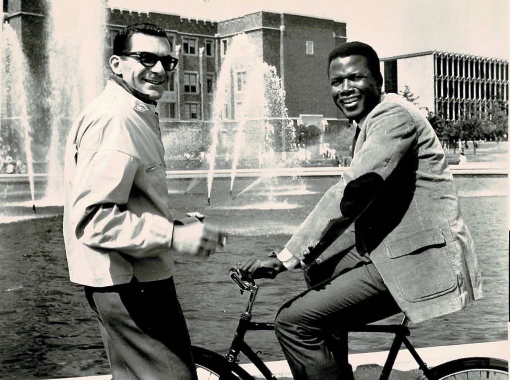 #30 Sidney Poitier on a bike, Sydney Pollack directs.