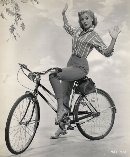#51 Sandy Wirth on a bike
