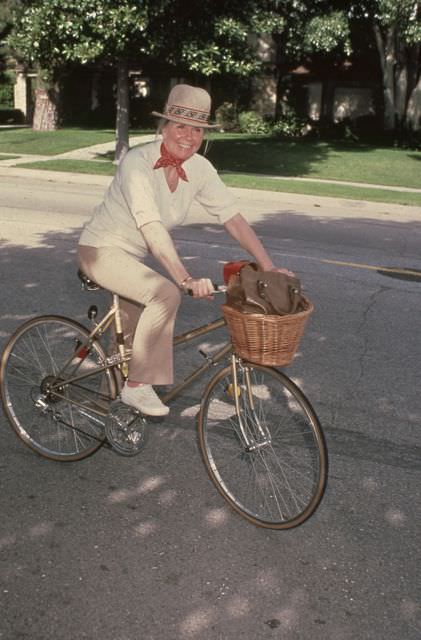 #58 Doris Day on a bike, 1980