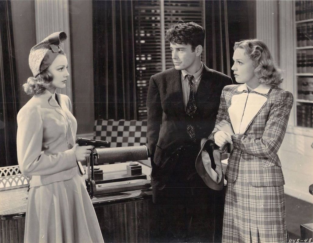 #20 Virginia Grey with Lew Ayres and Rita Johnson in The Golden Fleecing’ (1940)