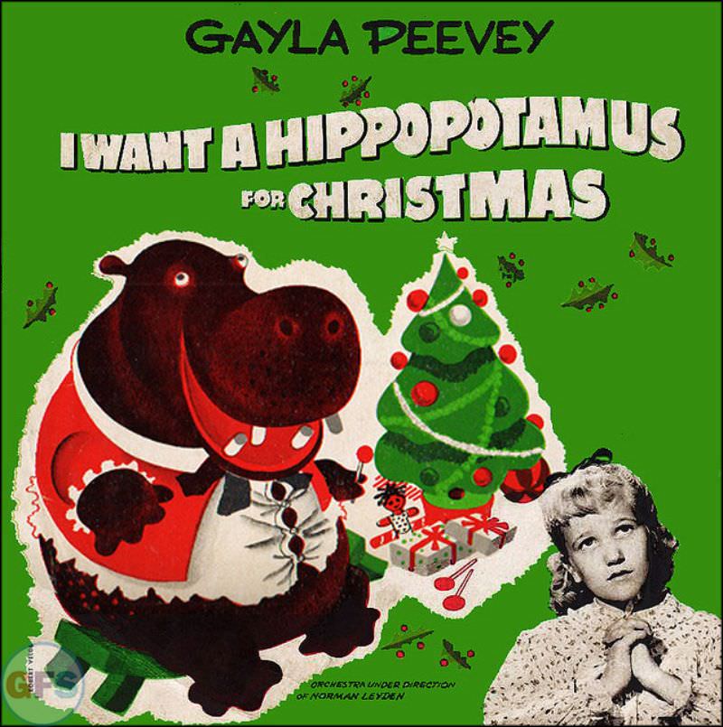 #3 Gayla Peevey – I Want a Hippopotamus for Christmas (1953)