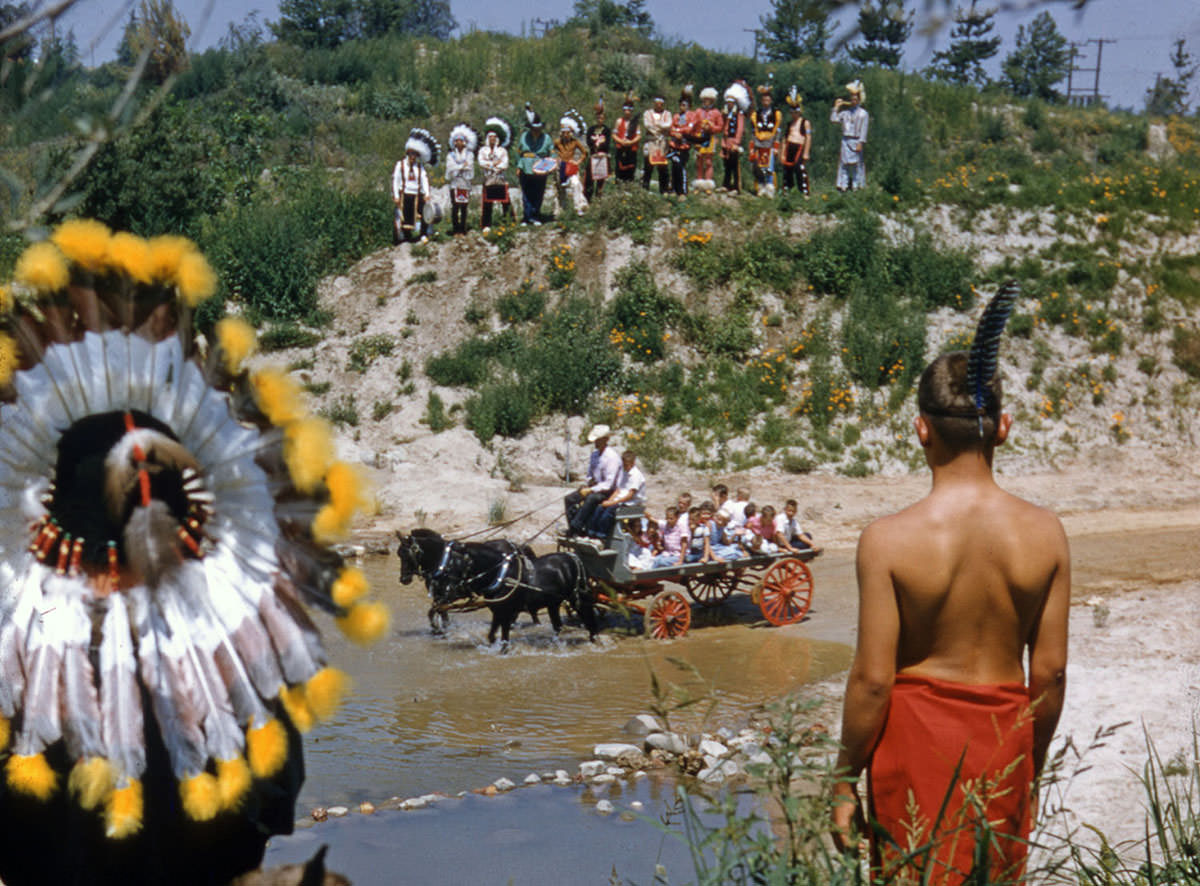 #4 The Painted Desert in Frontierland, photographed on July 17, 1955