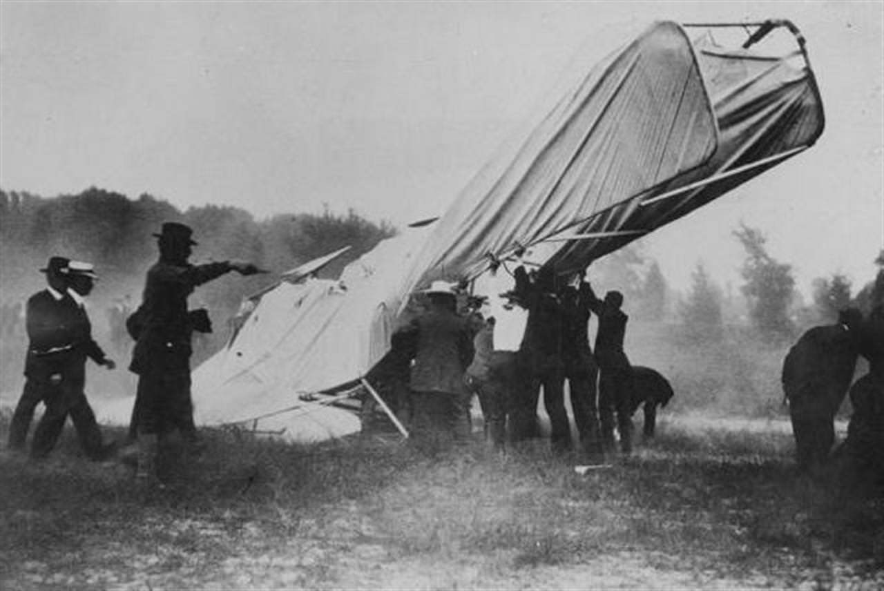 #26 The First Fatal Airplane Crash Photograph, 1908