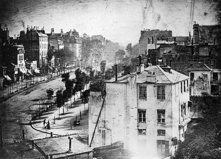 #5 First photograph of people, 1838