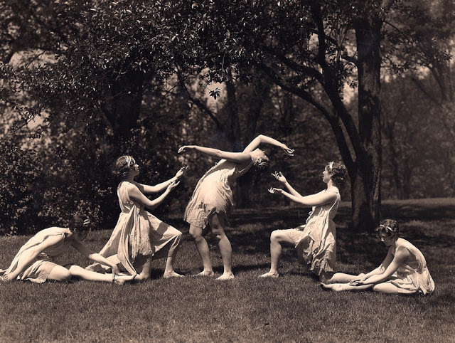 #11 Dancing girls, St. Katharine’s School, 1917