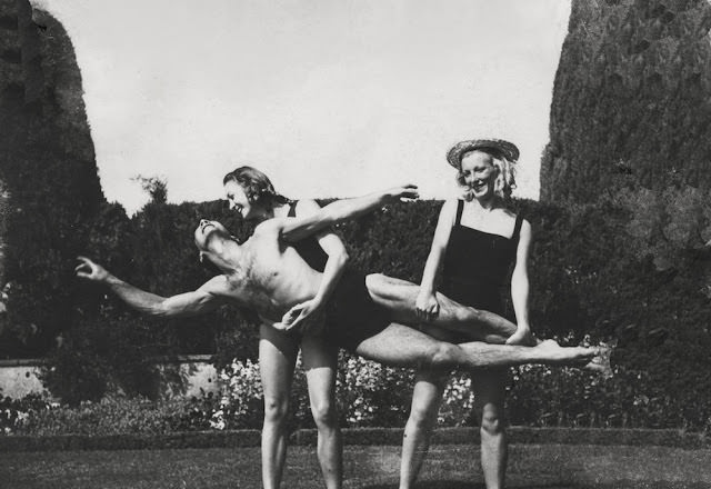 #42 Ballet Dancers Dancing at the Beach, 1930s