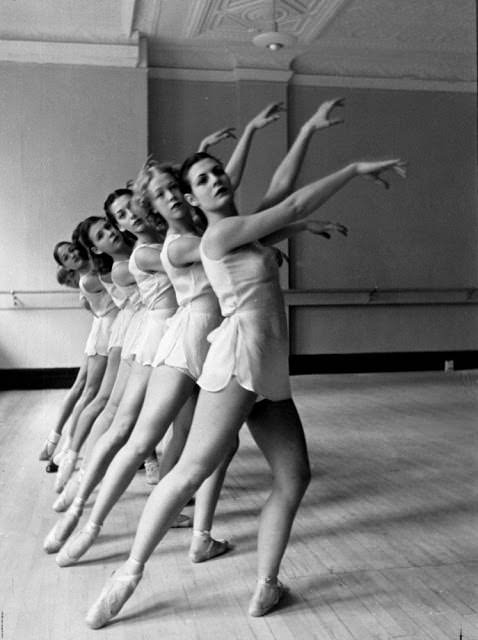 #55 Ballet Dancers’ Rehearsals at New York’s School of American Ballet, 1936