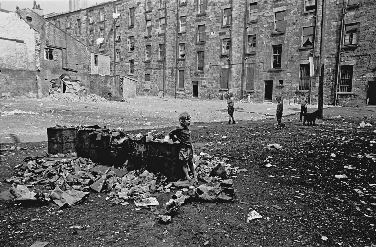 #24 Child on a tenement staircase, Glasgow 1971