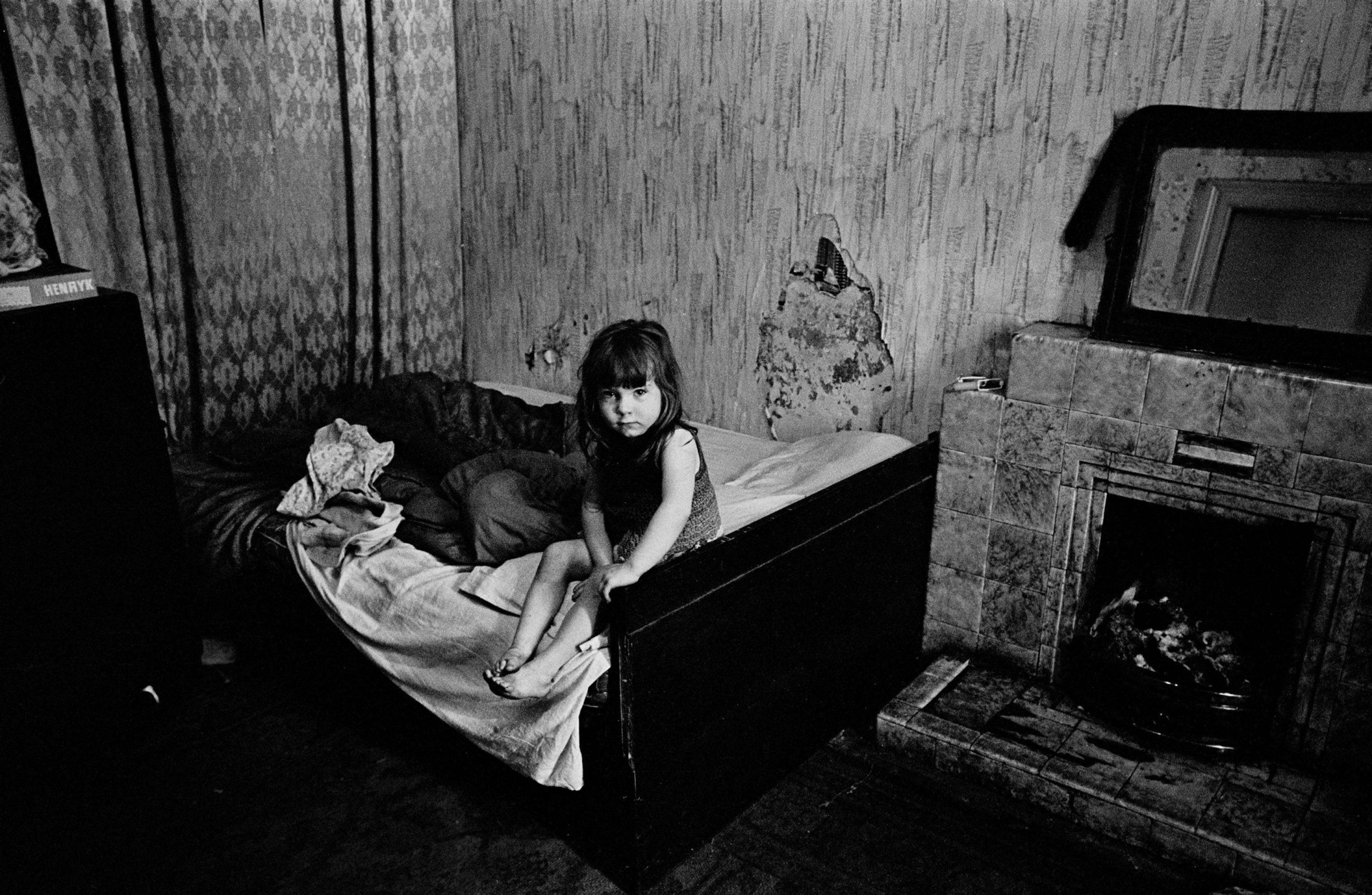 #6 Child in damp semi derelict tenement flat Glasgow 1970