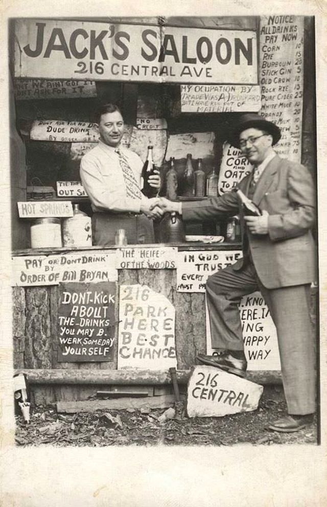 #14 50+ Hilarious Vintage Studio Portraits With Fake Sceneries and Backdrops #14 Photography