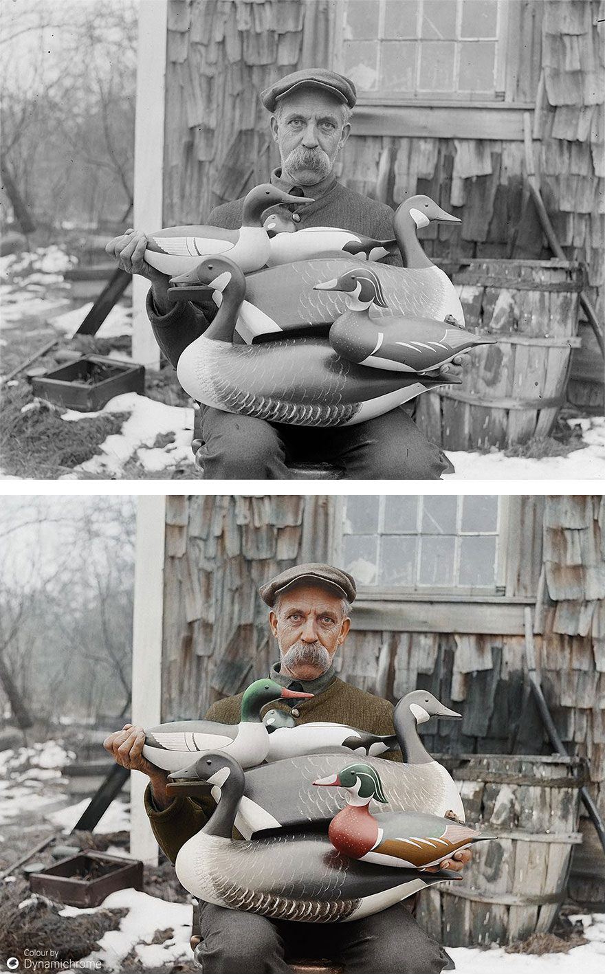 #23 Joe Lincoln of Accord, champion decoy maker of New England, 1926