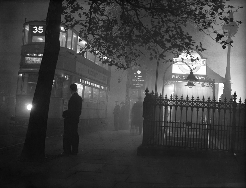 #44 The entrance to Embankment, 1938.