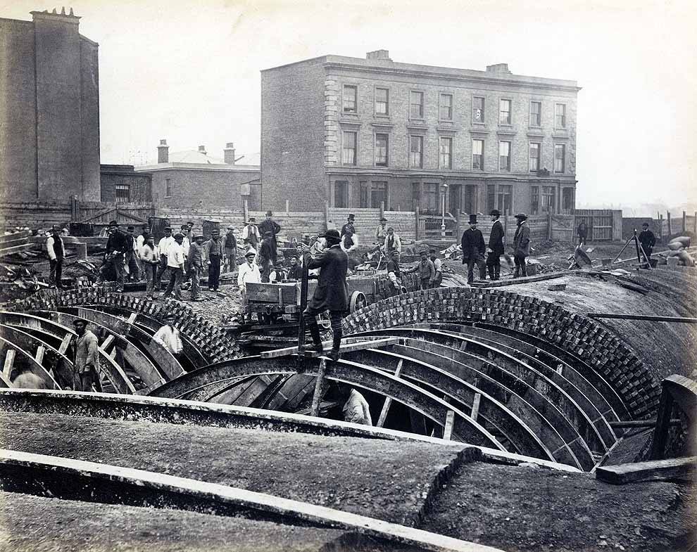 #9 Metropolitan District Railway construction, 1866