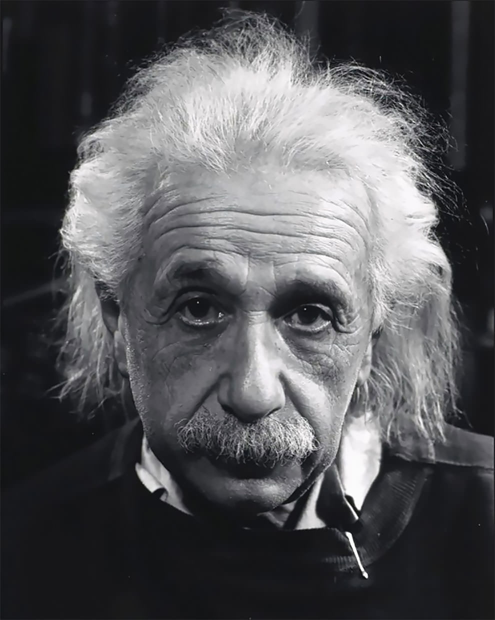 #22 Albert Einstein in his home. USA, Princeton, New Jersey. 1947.