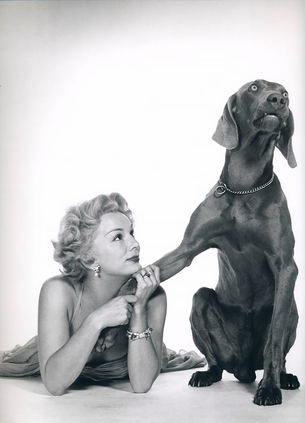 #49 British-Hungarian actress Eva Gabor, 1953.