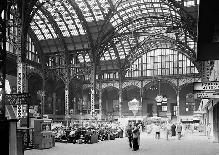 #1 The original Penn Station was built in 1910. It was sold and demolished in 1962 to make room for a larger rail station and Madison Square Garden.