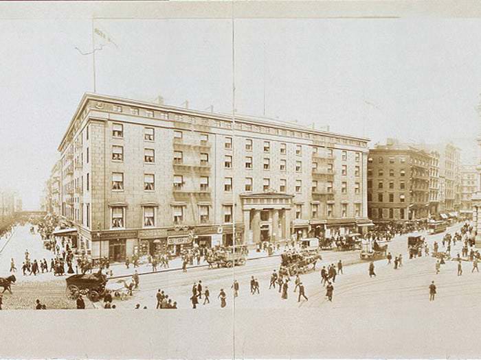 #44 Astor House, which opened in 1836 in lower Manhattan, was considered to be the finest hotel in America and counted Abraham Lincoln among its guests. It was demolished in stages between 1913 and 1926.