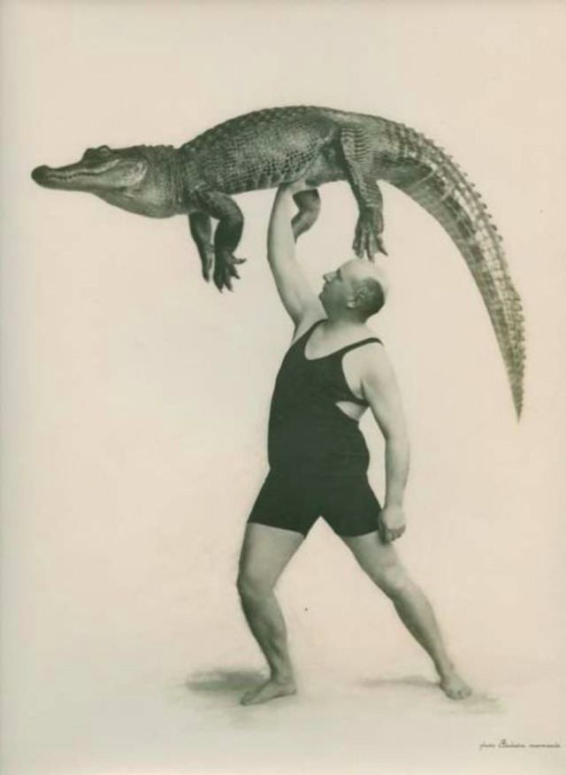 People Casually hanging Out With Alligators In The Past Weird