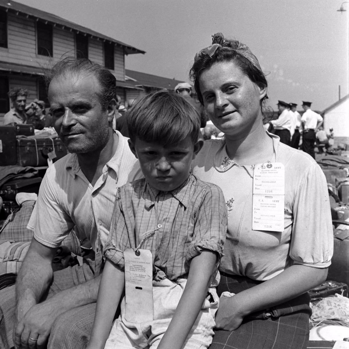 #42 Refugees from Europe at Fort Ontario in Oswego, N.Y., 1944.