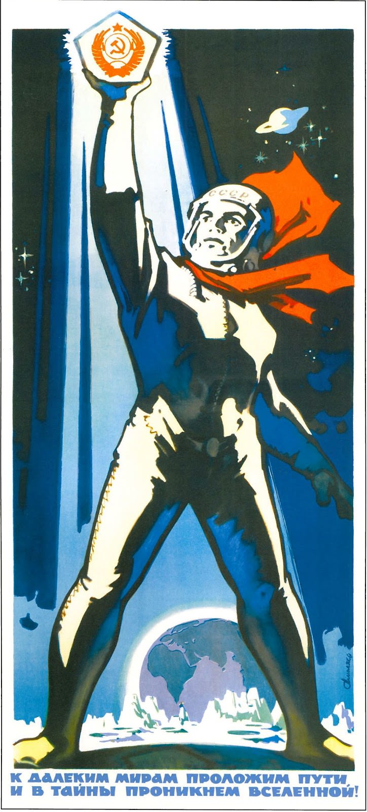 50+ Lofty Soviet Space Posters Made During The Space Race To Motivate People Artworks