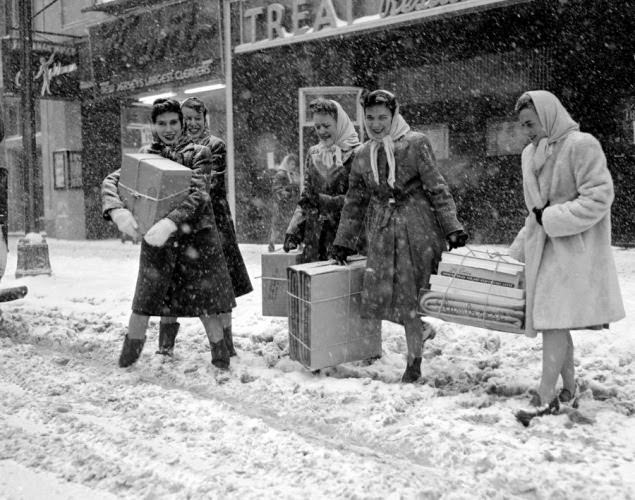 #15 Christmas shopping, 1945.