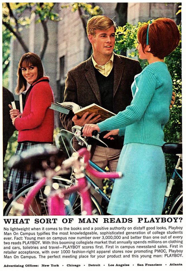 50+ Weird Vintage Ads Praising And Motivating Young Men Who Read Playboy Vintage Ads