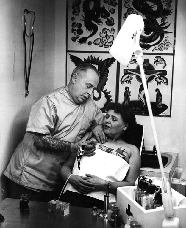 #33 Think your swallow tats are cool? This woman got them before you were even born, 1965.