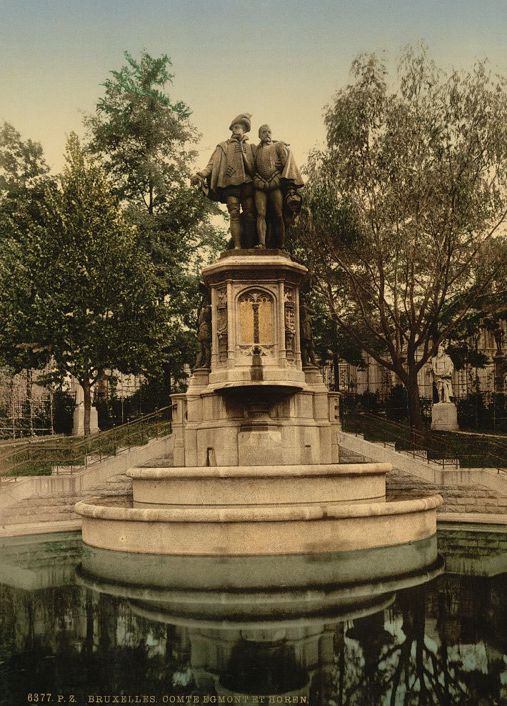 #3 Statue of Counts Egmont and Hoorn, Brussels, 1890s