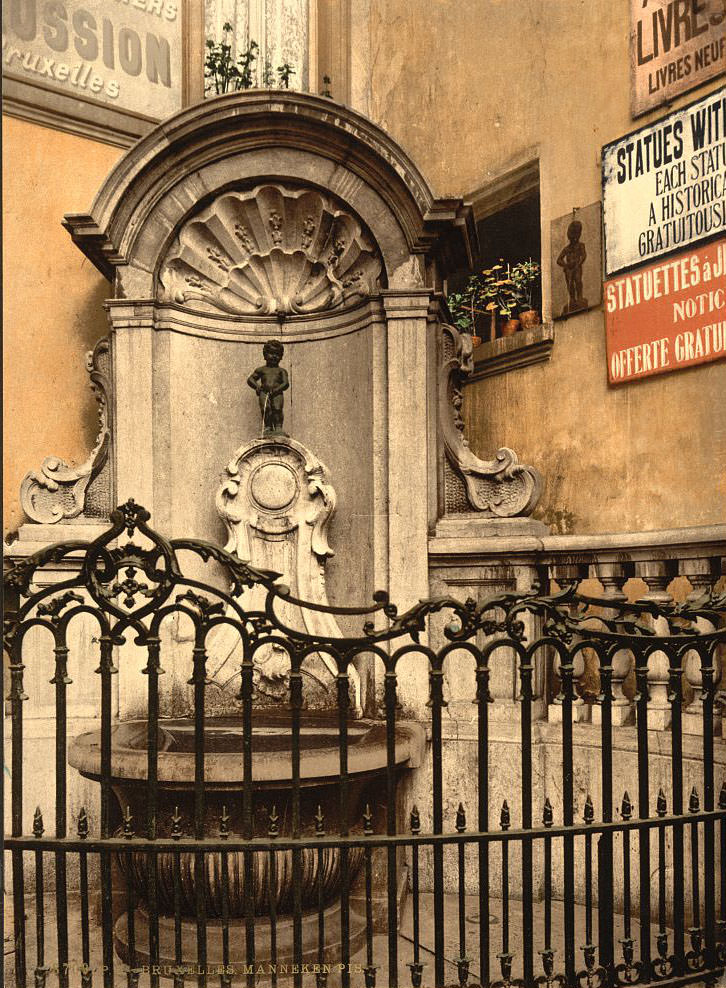 #11 Manneken Pis, Brussels, 1890s