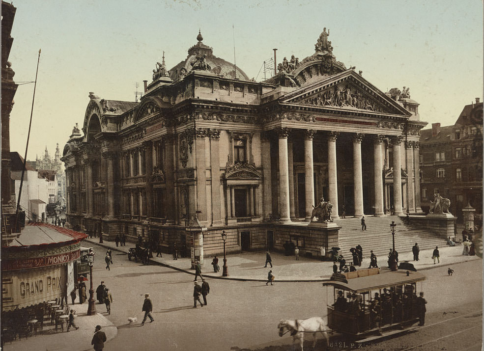 #17 The stock market, Brussels, 1890s