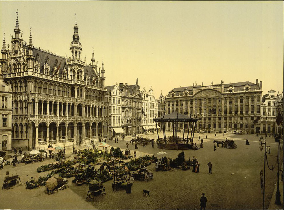 #18 Grand Place, Brussels, 1890s